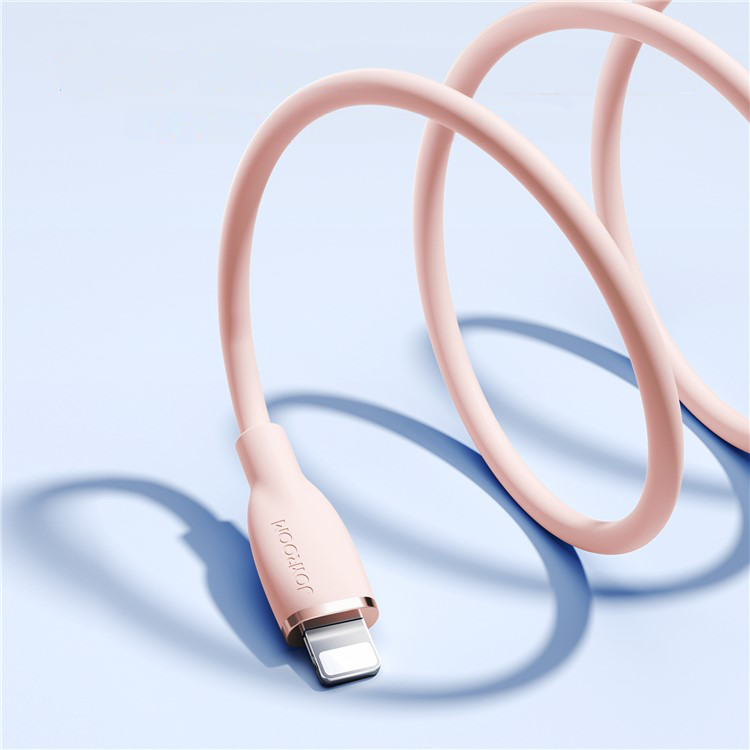(2m) 30W USB C auf Lightning Ladekabel Silikon Datenkabel - Rosa