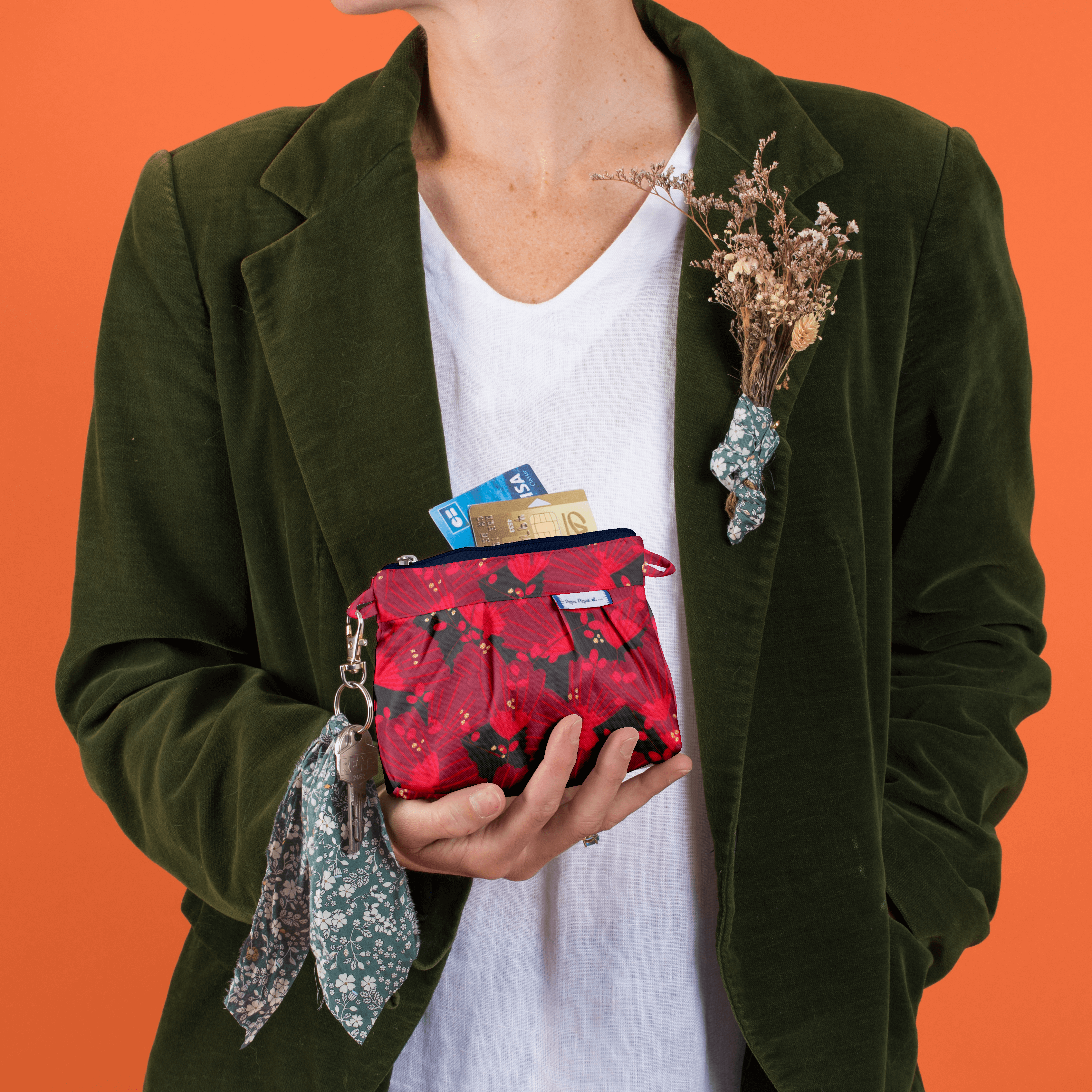 Mini Pochette Plissée Féérie Fuchsia