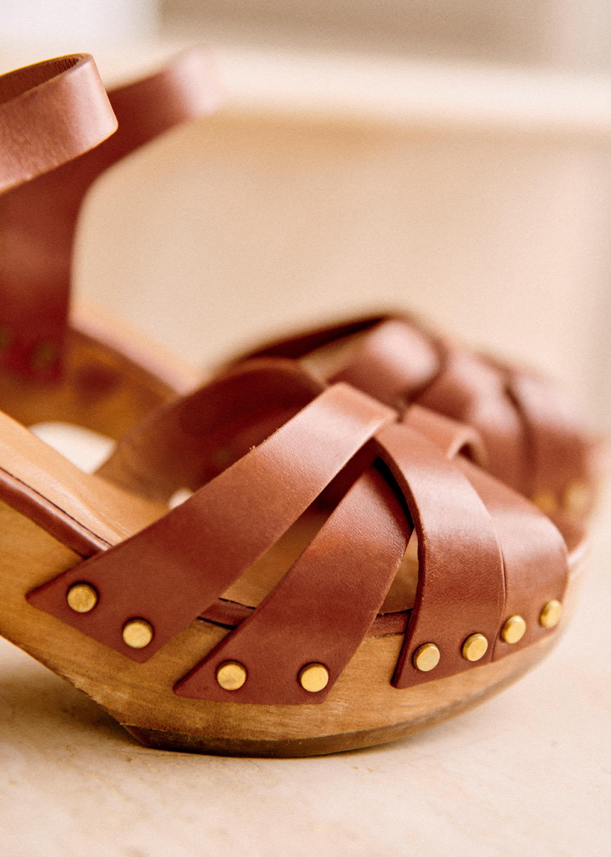 Sabots Isabelle - Camel Lisse - SOULIERS/SOULIERS Sabots & Espadrilles 5906270