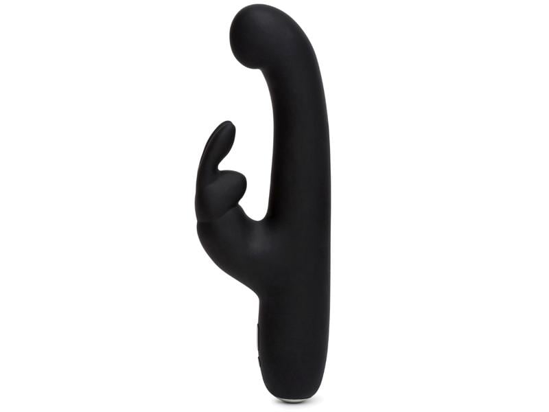 Happy Rabbit Vibrator G-Spot Slim Rabbit Schwarz Schlanker Rabbit Vibrator aus samtweichem Silikon