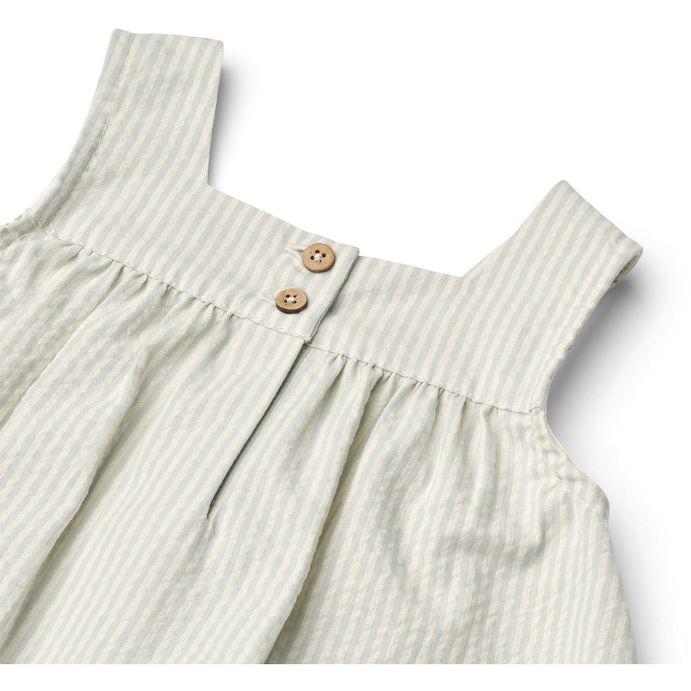 Køb Wheat Summer Blue Stripe Kjole Ruffle Ayla