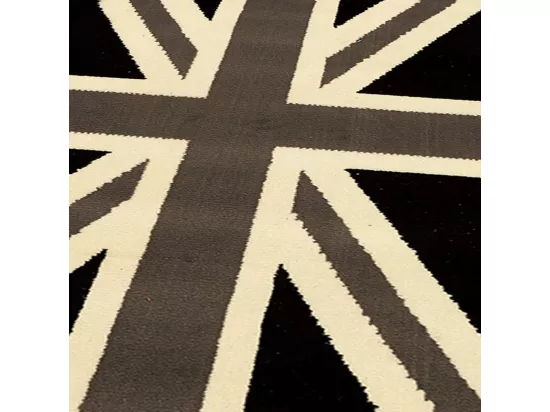 Tapis enfant 200x290 rectangle tissé gris AF1 UNIONJACK
