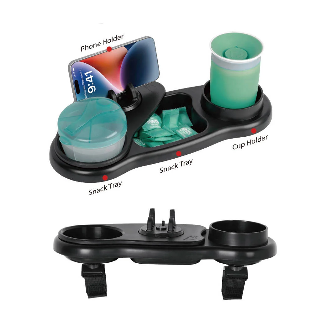 Titaniumbaby 3-in-1 Stroller Snack Tray, Cup & Phone Holder