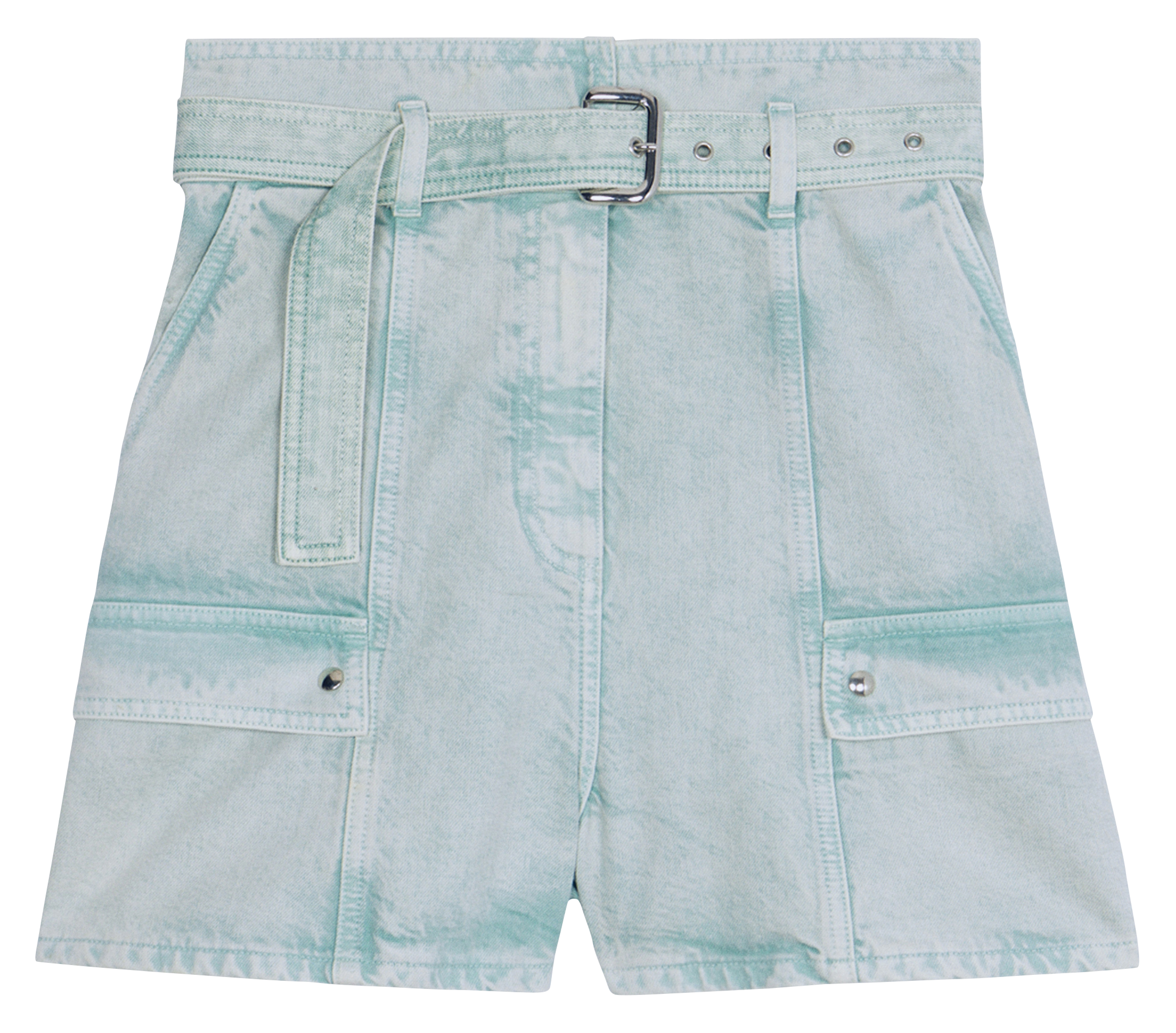 LIGO - Short taille haute en jean | Vert