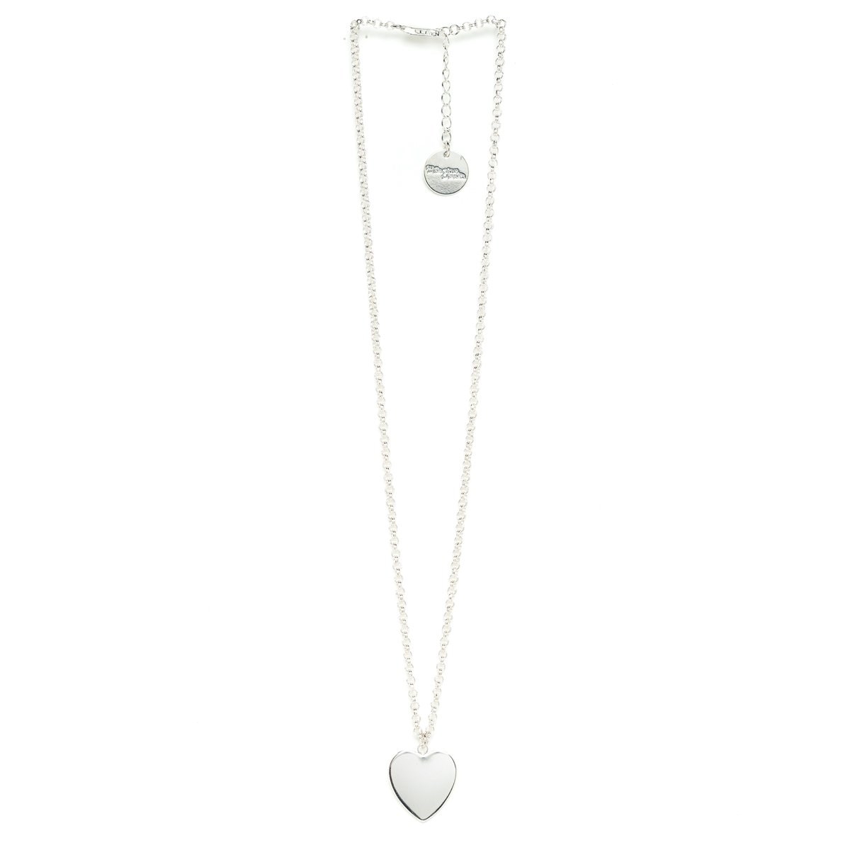 collier coeur plaqué argent - APHRODITE