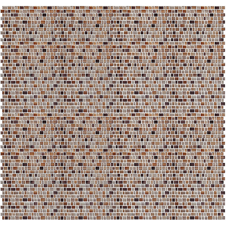 Mosaïque marron 30,7x31,3cm Saphyr GoodHome