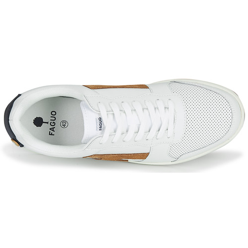 Faguo - HAZEL LEATHER - Blanc / Marron