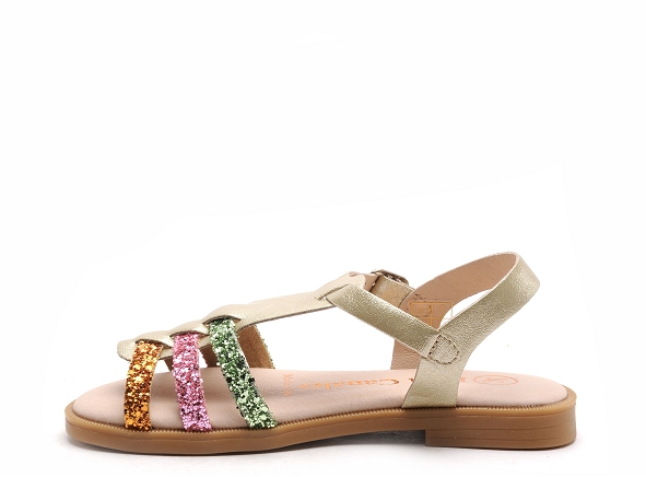 Lola  canales nu pieds enfant 4120 or