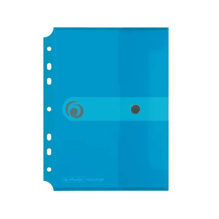 Herlitz Dokumententasche zum Abheften, DIN A5, transparent blau