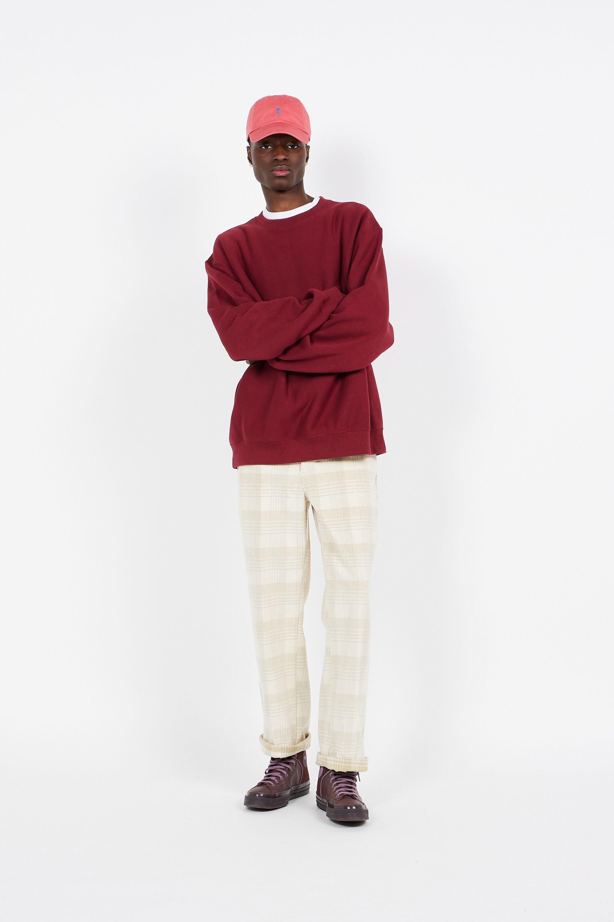 CHAMPION Sweatshirt  Crewneck Sweatshirt Rouge