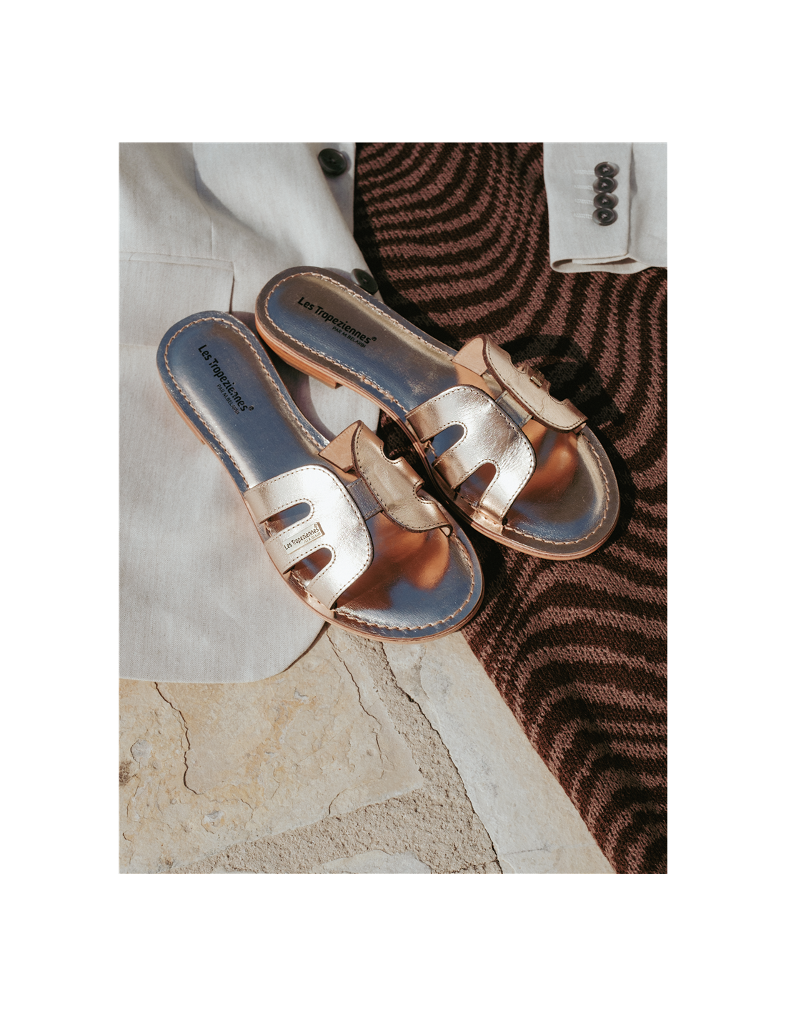 Les tropeziennes par M.Belarbi Mules femme Damia cuir Or
