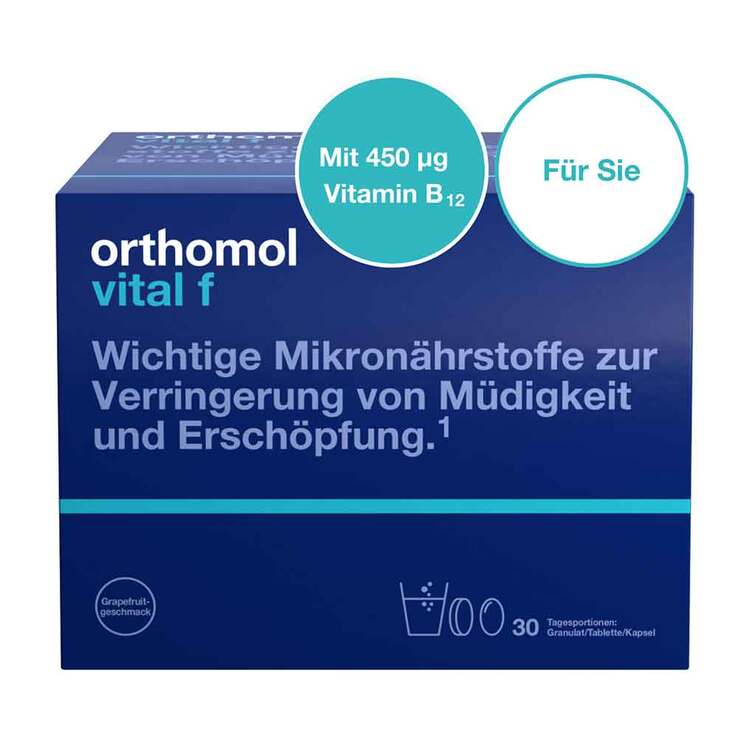 Orthomol Vital F Grapefruit Granulat / Kapseln, 30 St