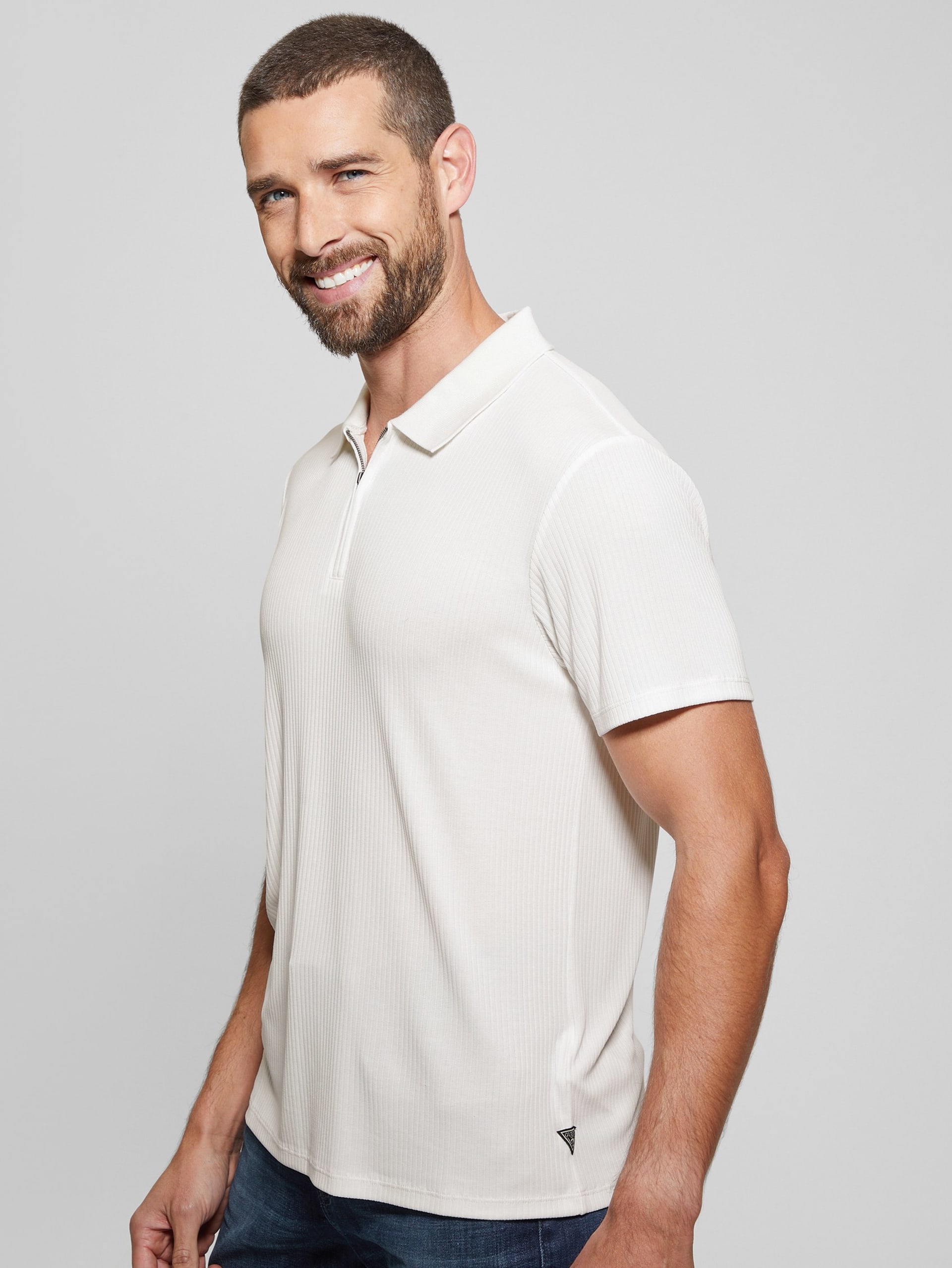 Polo de malha canelada Union