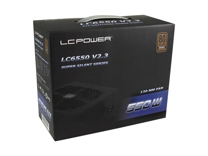 LC-Power Netzteil LC6550 V2.3 Super Silent 550 W 550 W ATX-Netzteil der Super Silent-Serie
