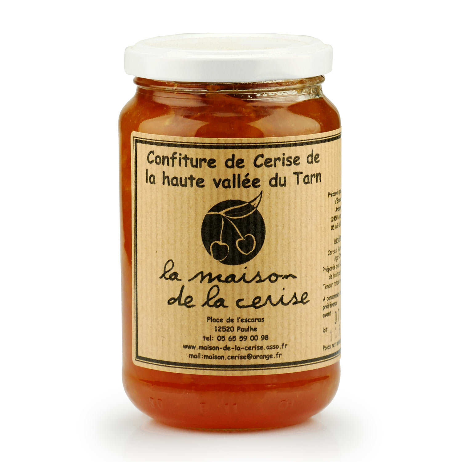 Confiture de cerises blanches de la vallée du Tarn