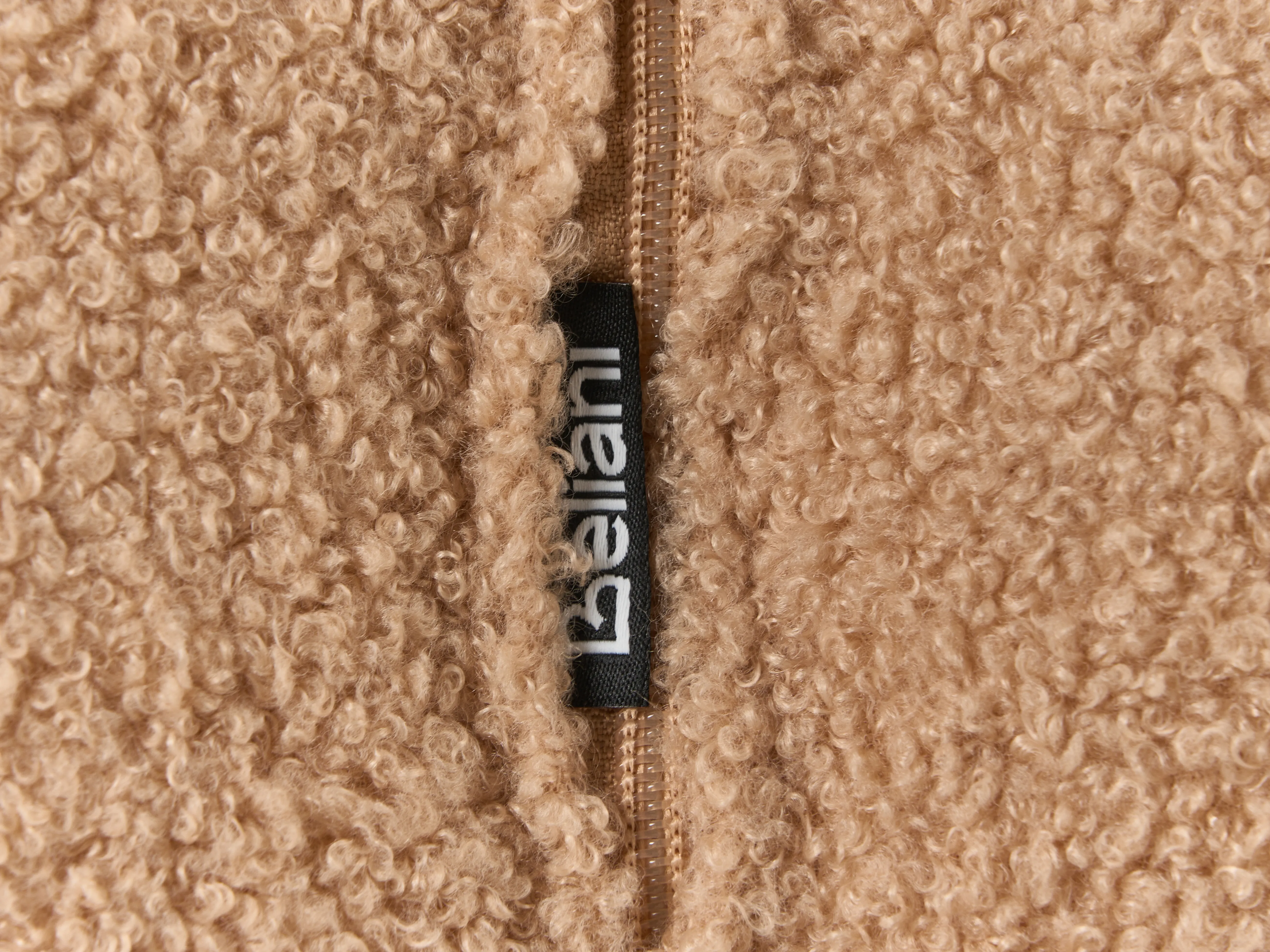 Poef BEAUFORT Bouclé Lichtbruin