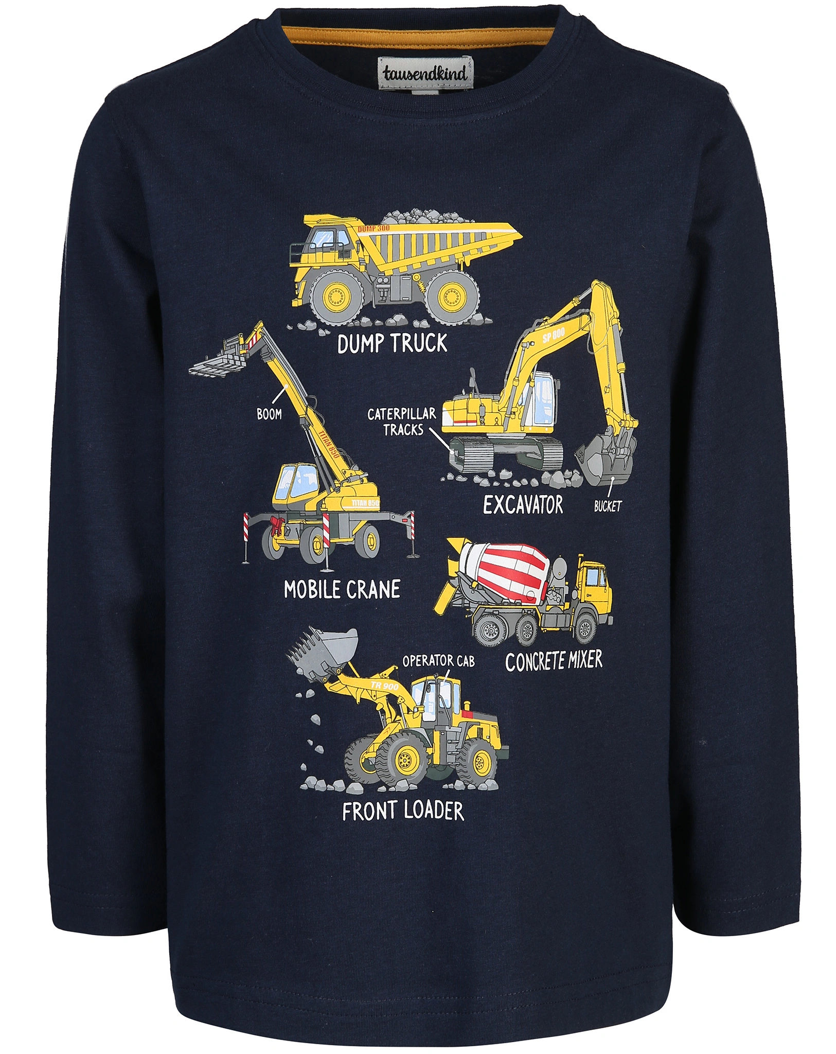 Langarmshirt KRAN in dunkelblau