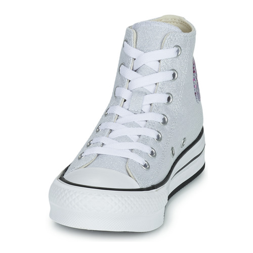 Converse - CHUCK TAYLOR ALL STAR EVA LIFT UNDERSEA GLITTER HI - Gris
