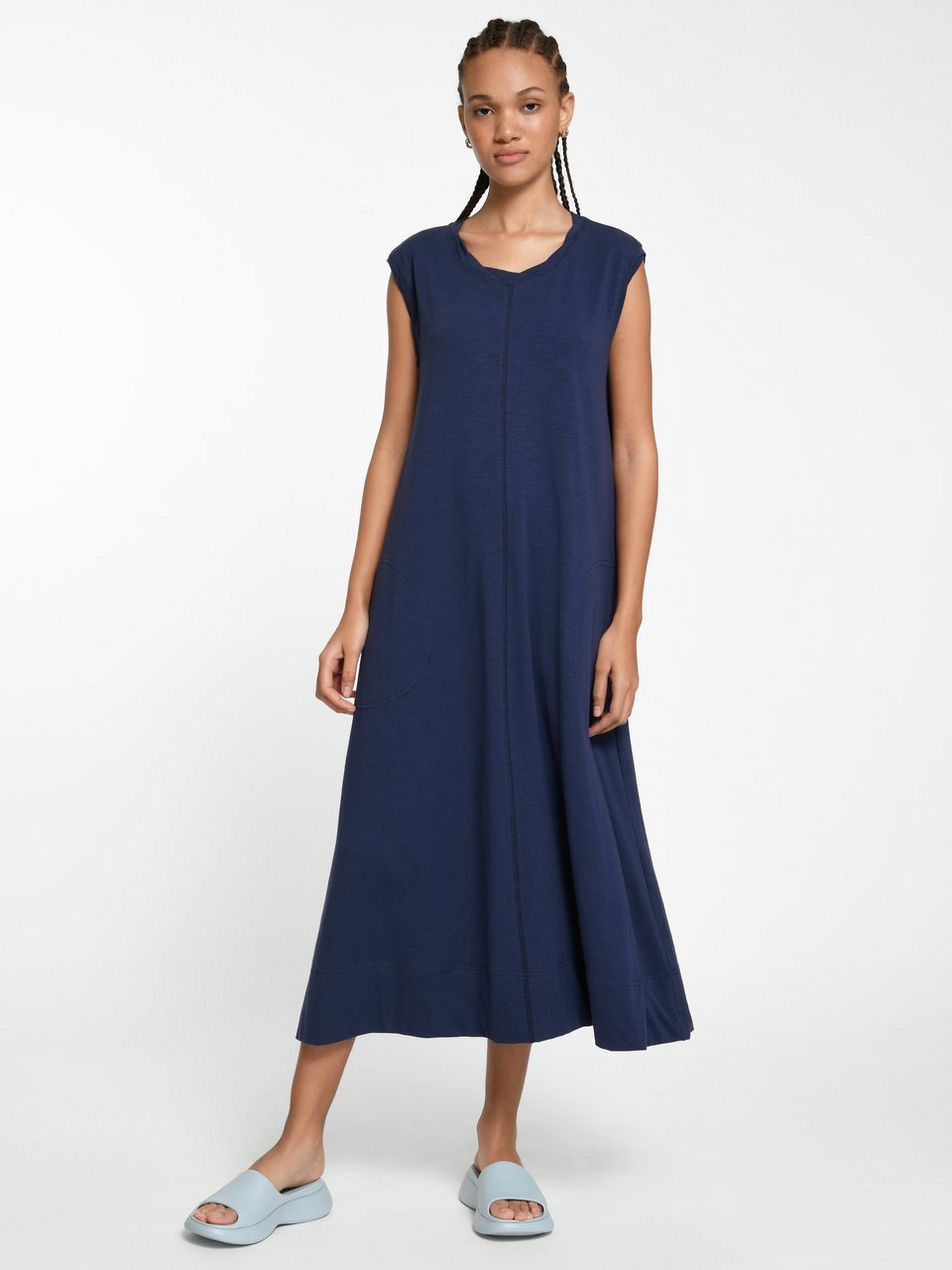 Ärmelloses Jersey-Kleid