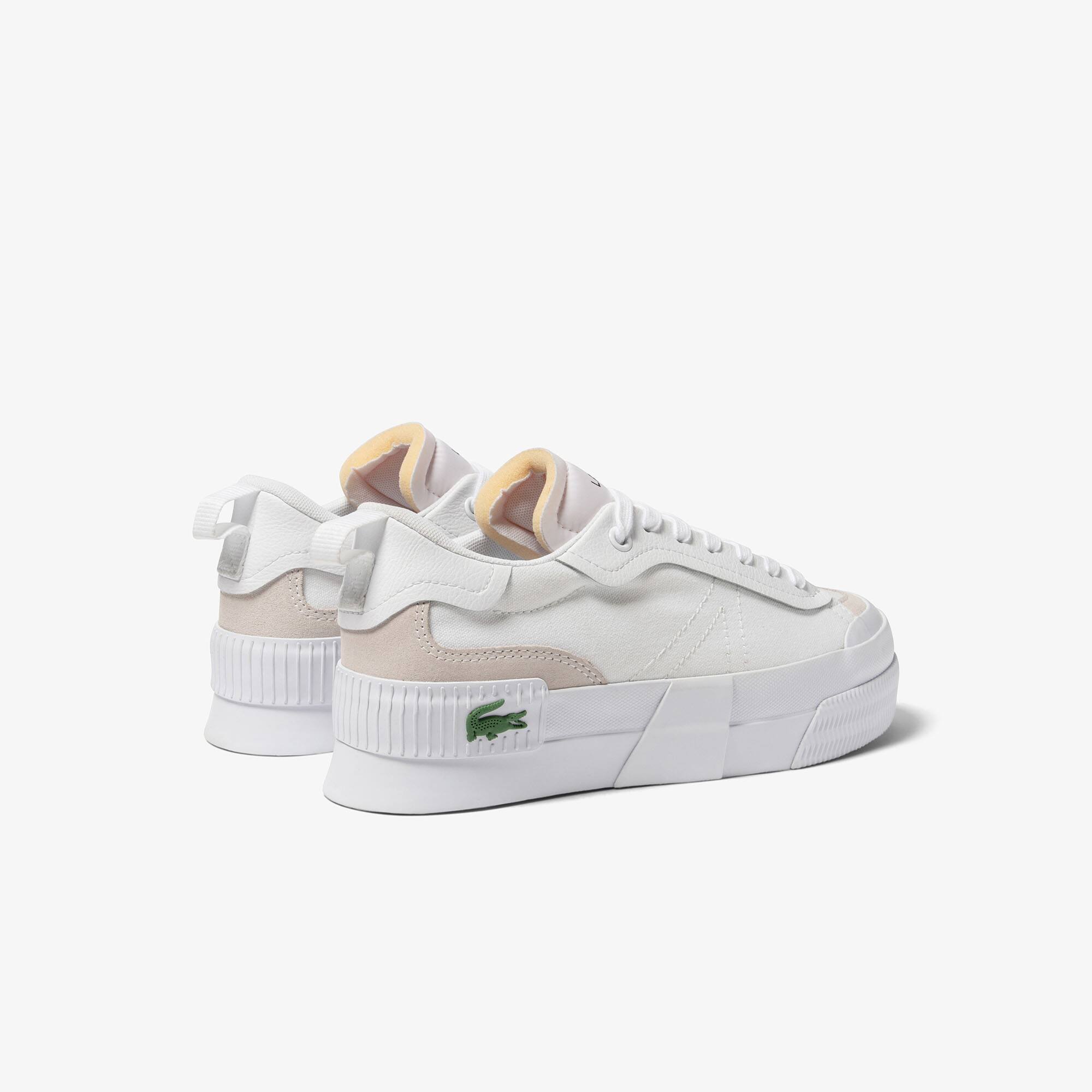 Sneakers L004 Platform femme Lacoste en textile color-block Sneakers - Blanc - Lacoste - Femme