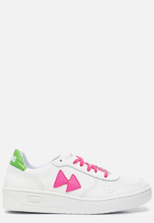 Moving Forward Sneakers wit Leer 100210
