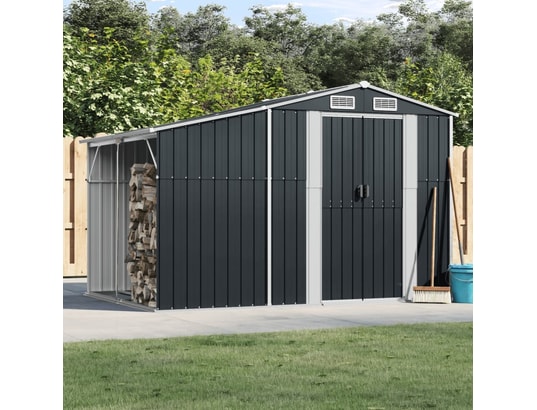 VIDAXL - Abri de jardin anthracite 277x192,5x179 cm acier galvanisé