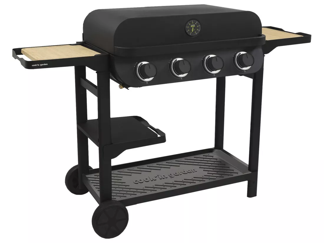 Barbecue gaz FLAVO 76 SC sur chariot - COOK'IN GARDEN