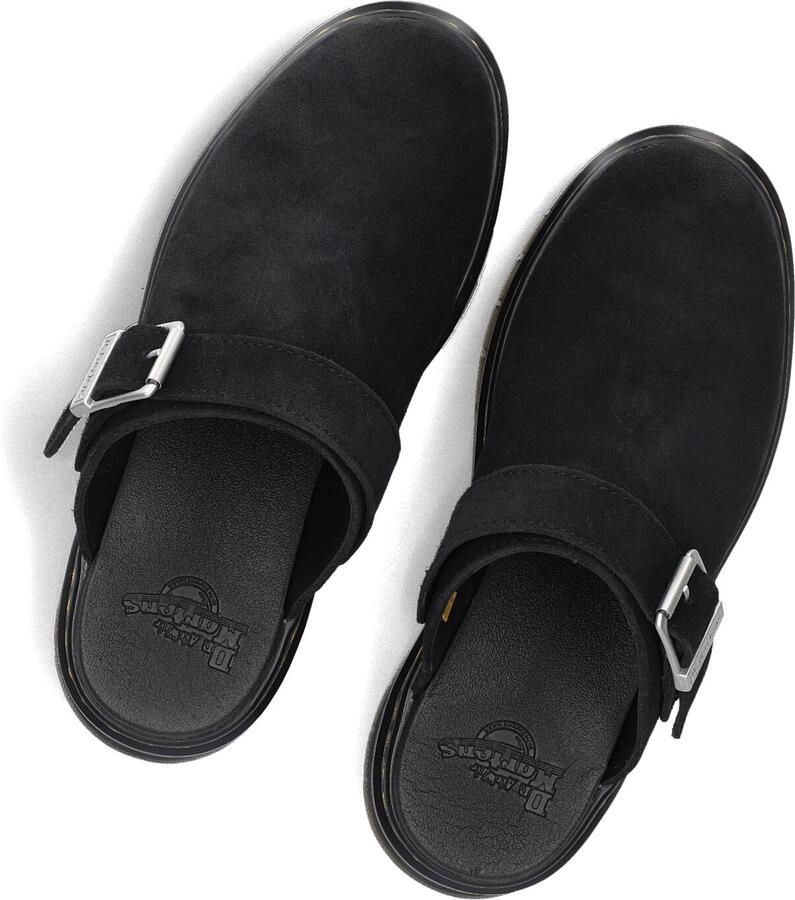 Dr. Martens Klompen Brookline Mule Black Bronx Suede