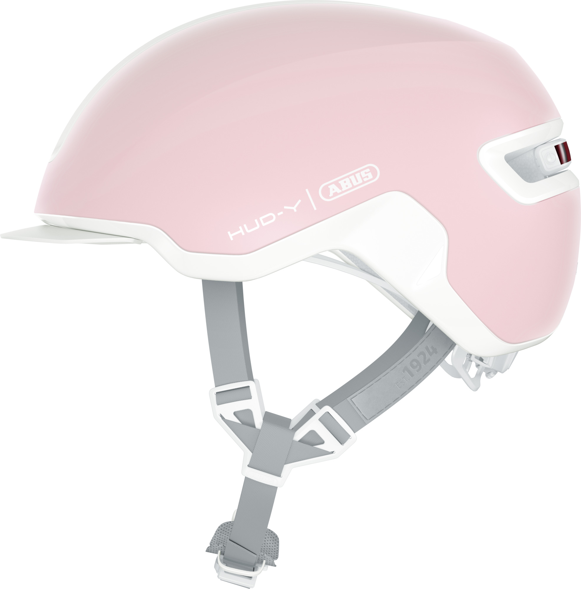 ABUS HUD-Y cykelhjelm LED Pure Rose