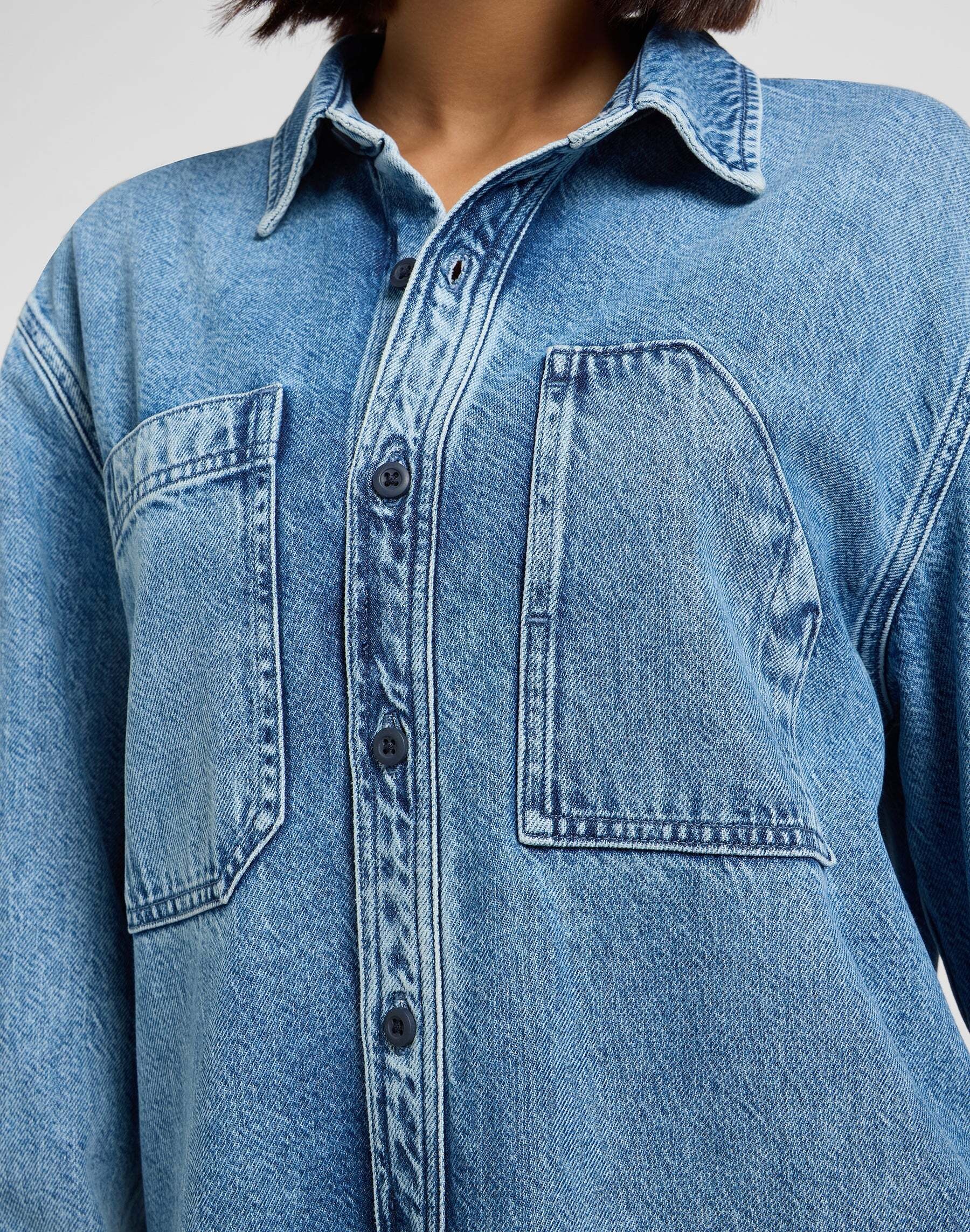 Lee® Jeansbluse »Lee Jeanshemd Engineer Overshirt«