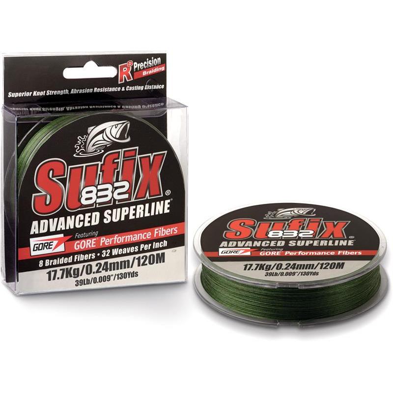 Tresse Carnassier Sufix 832 Braid Vert Olive - 250M