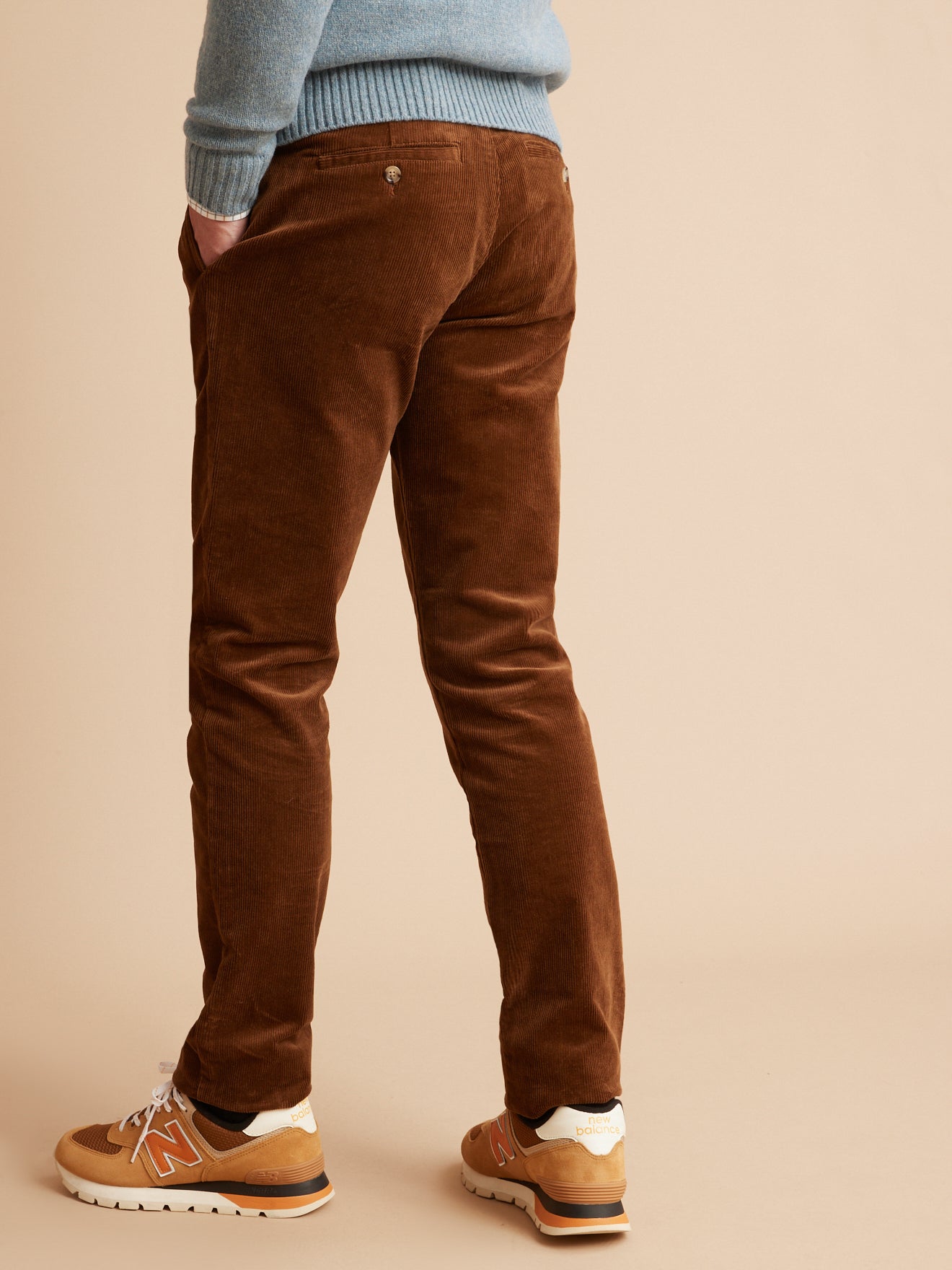 Chino velours regular homme