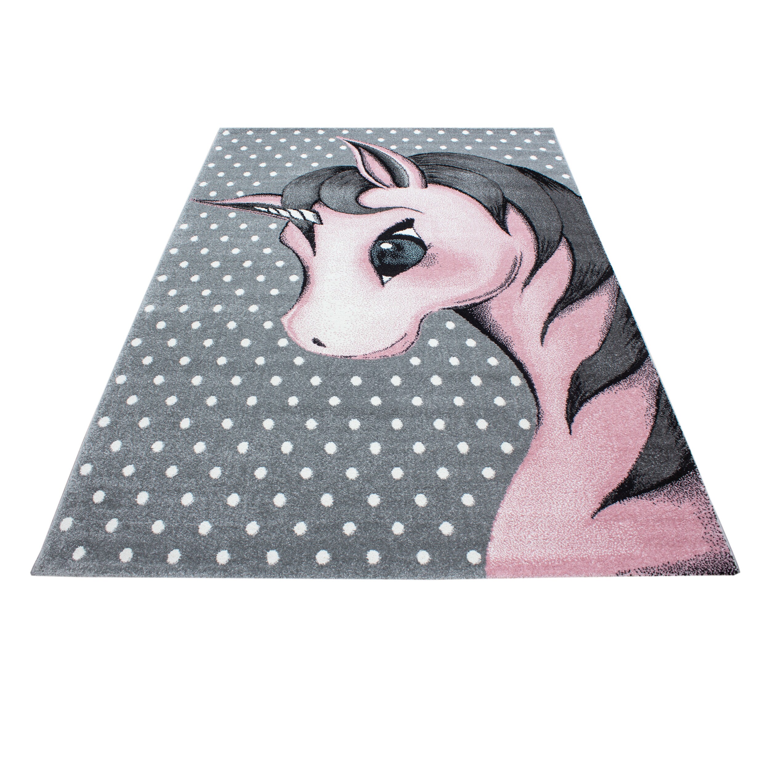 Wunderschöne Kinderteppiche , Teppich mit einhorn Motiv Rund oder Viereck
