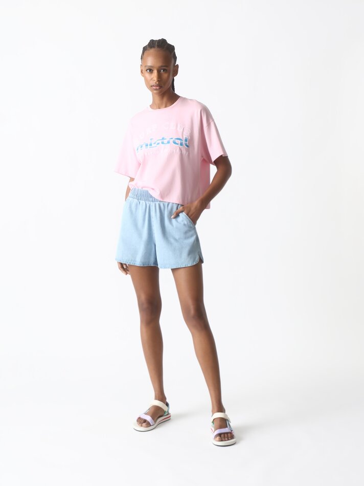 Camiseta bordada Mistral x Lefties - Rosa Lavado
