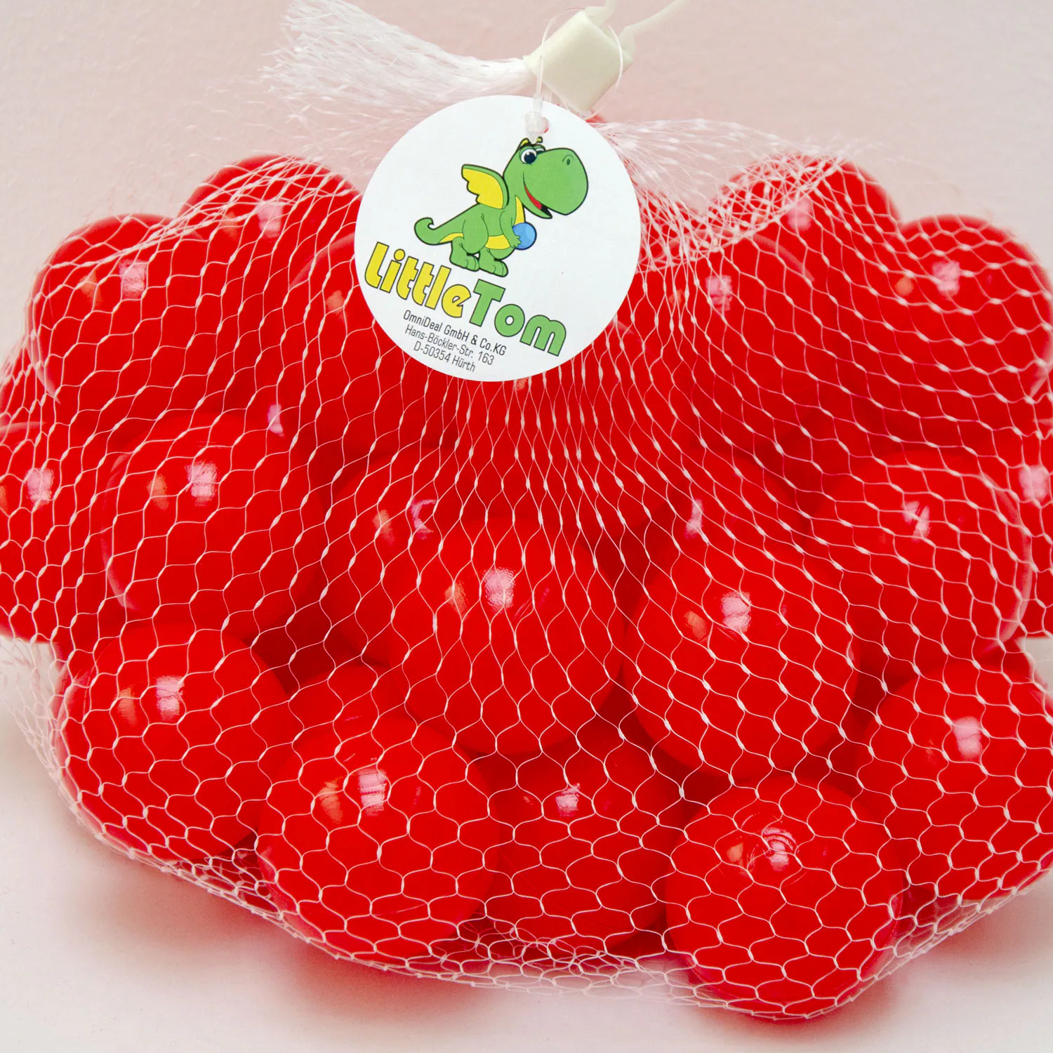 50 Bälle für Bällebad 5,5cm Babybälle Plastikbälle Baby Spielbälle Rot