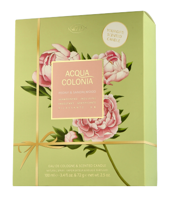 Acqua Colonia 4711 Peony & Sandalwood Set mit EdC & Scented Candle 100ml-72g