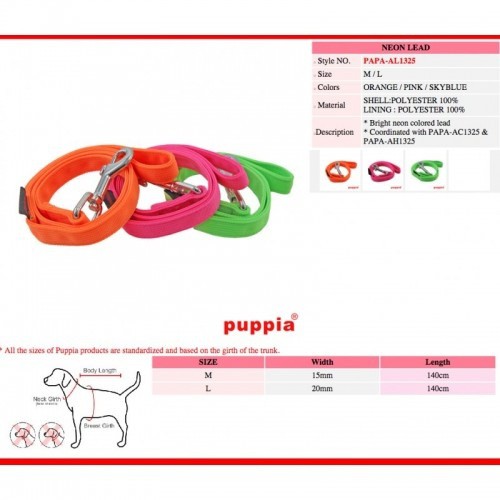 Coleira para cães laranja neon