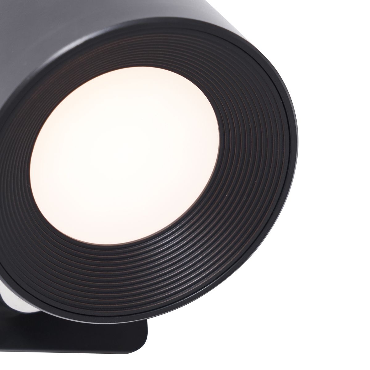 Moderne wand- en plafondlamp zwart incl. LED oplaadbaar - Bright