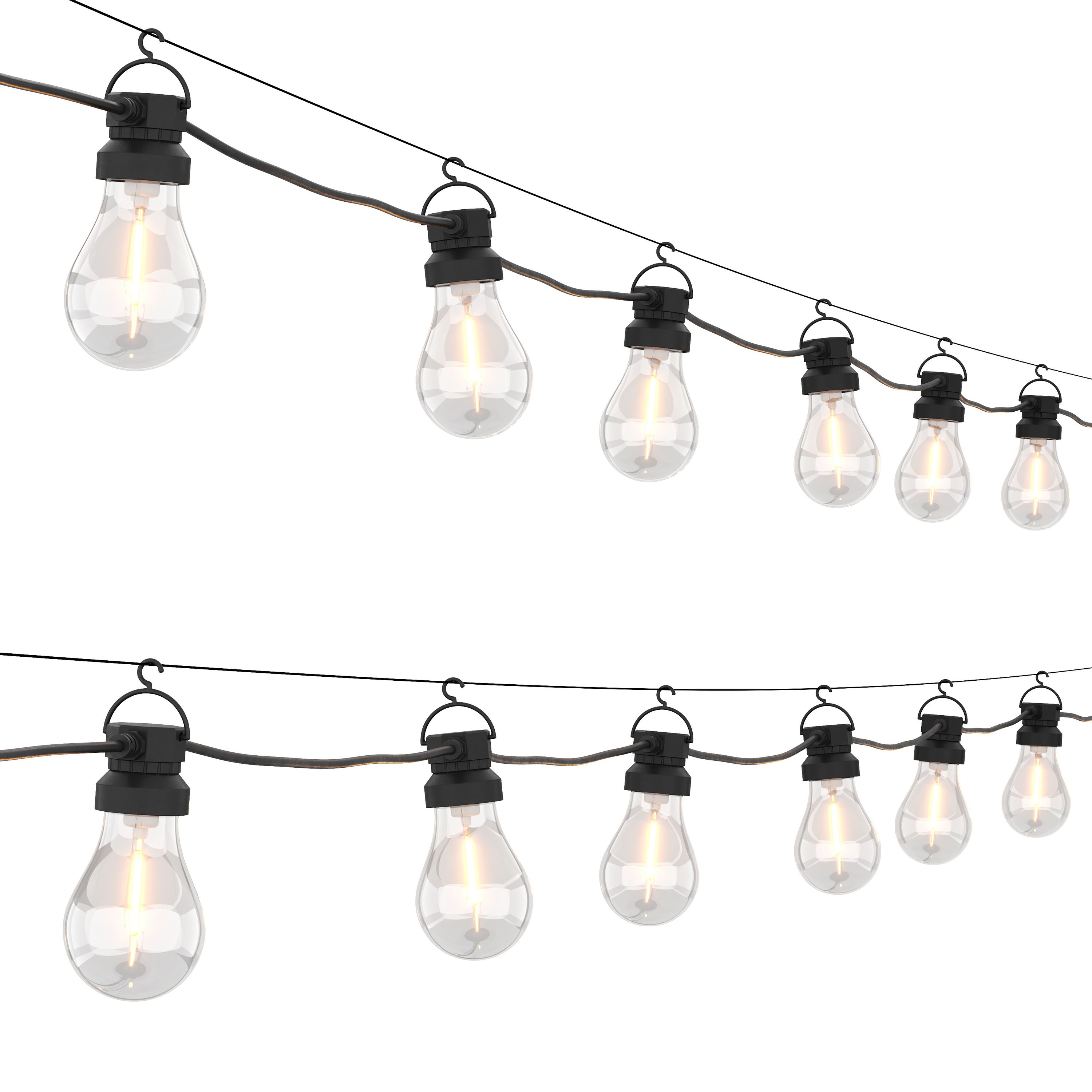 LED Lichterkette Outdoor mit 16 Glühbirnen 8 m