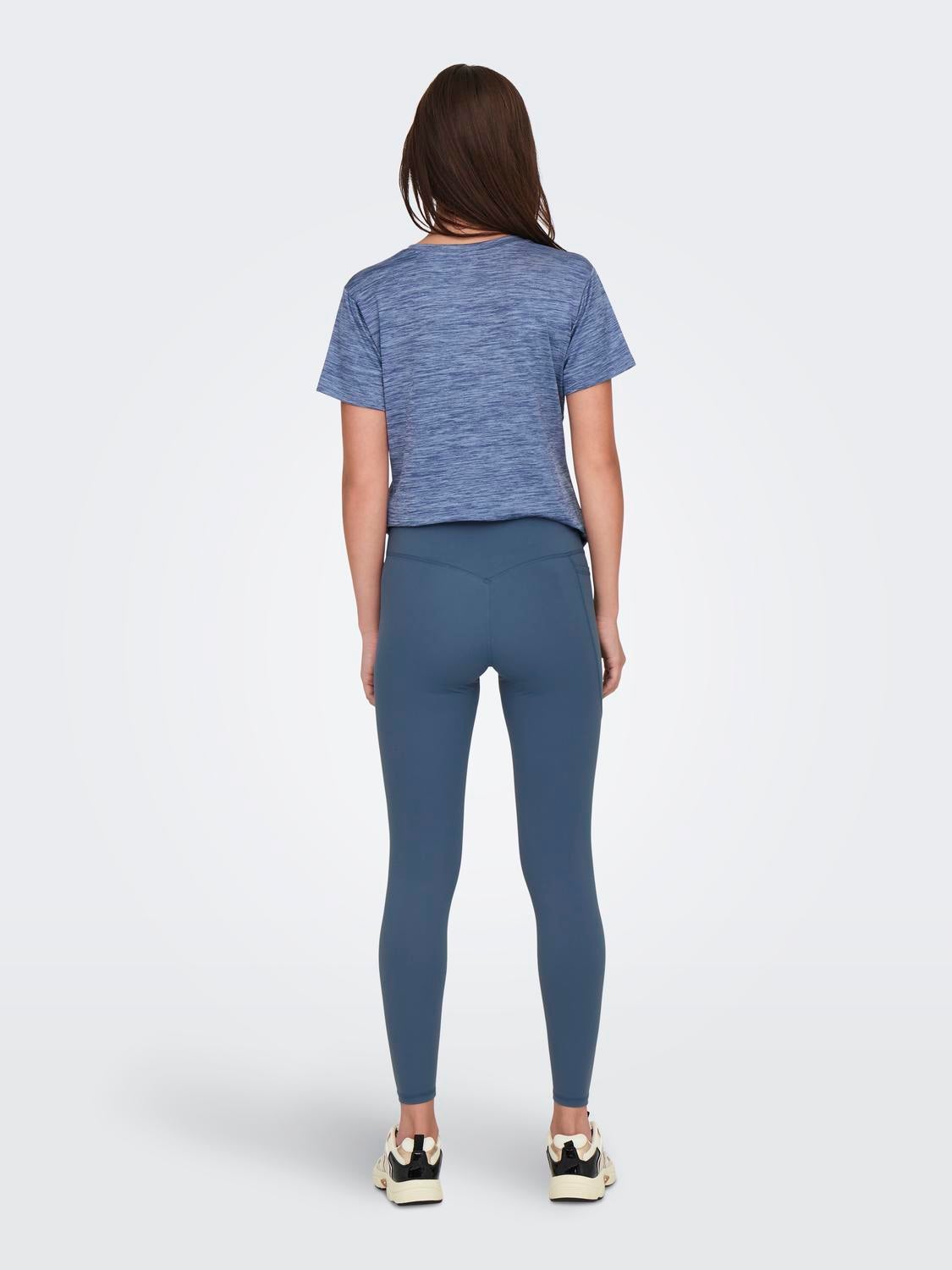 ONPJAM-3-SANA Super-High Waist Enger Schnitt Sportleggings Vintage Indigo