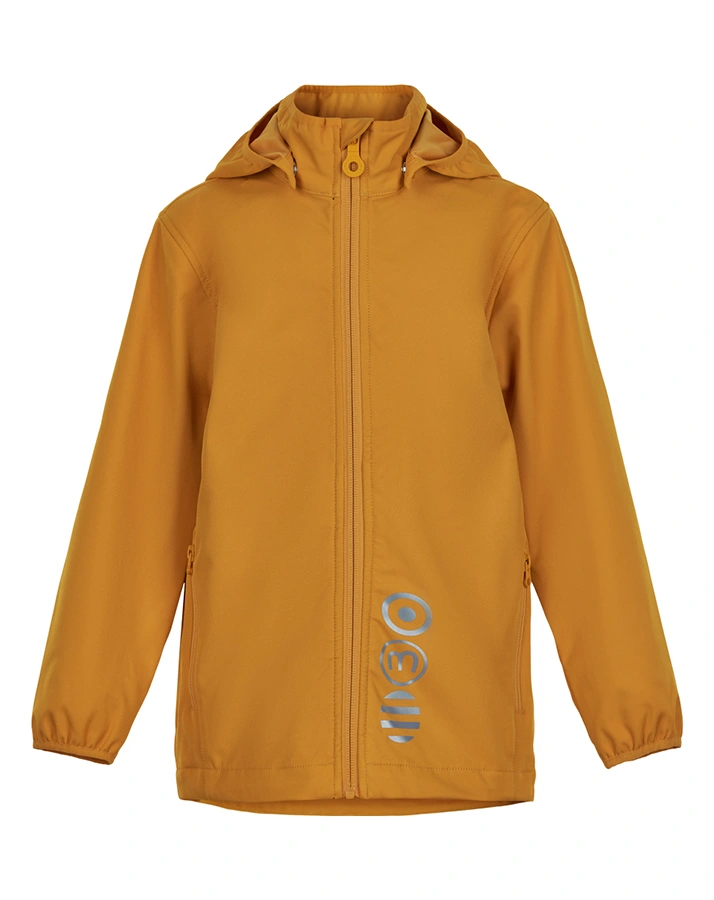 Softshelljacke SOLID 20 mit Kapuze in gelb