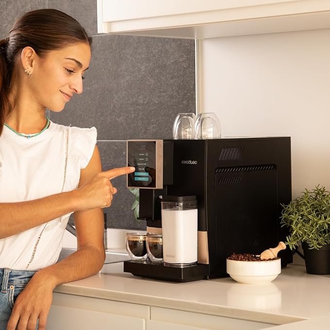 Machine à café super automatique Cecotec Cremmaet Compactccino Black Rose