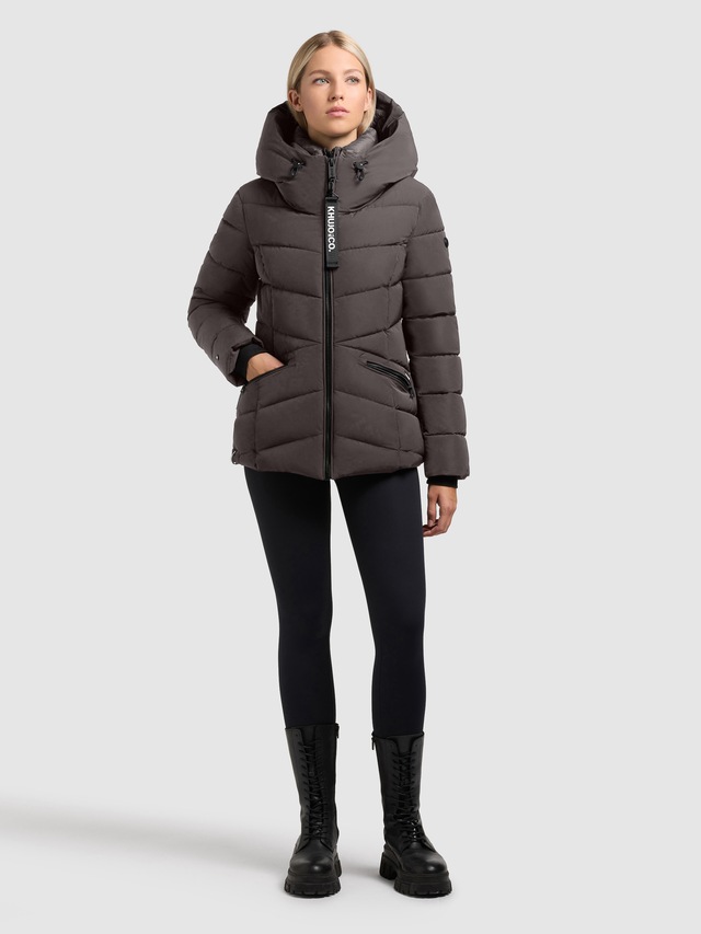 khujo Steppjacke »HERSCH« mit Kapuze Kapuze mit elastischem Kordelzug, elastische Bündchen am Ärmelfutter