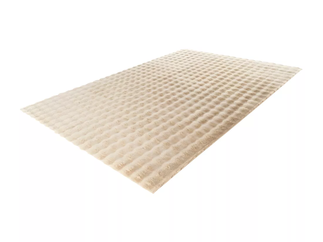 Tapis 150x80cm, design H008Y coloris beige - Confort et élégance pour votre intérieur