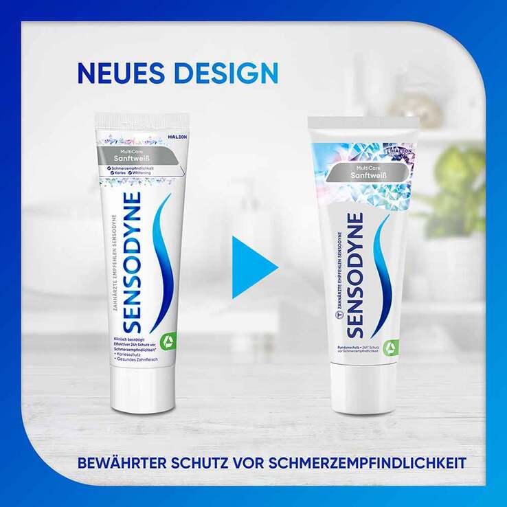 Sensodyne Multicare Sanftweiß Zahnpasta, 75 ml