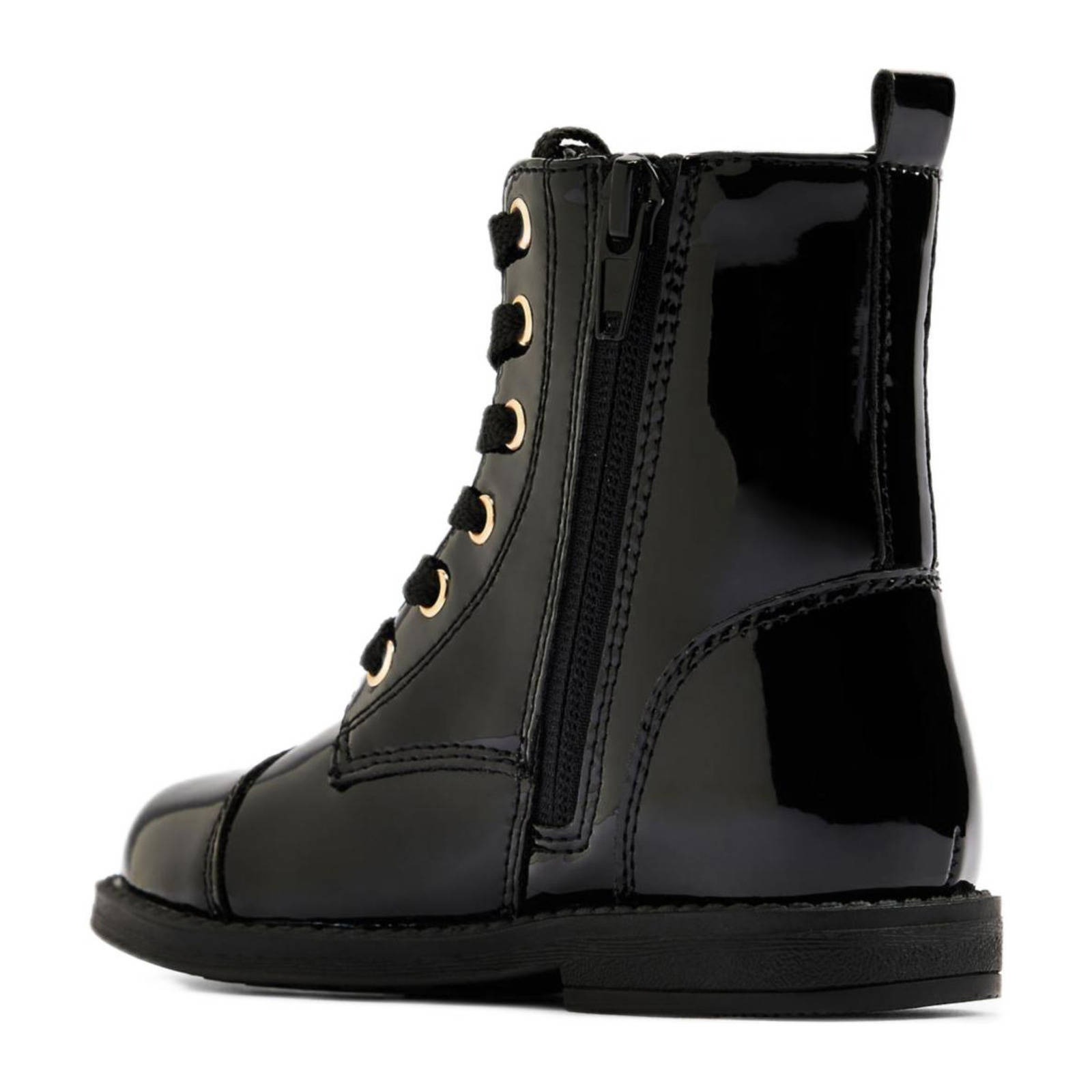 Graceland kleuter lak veterboots zwart