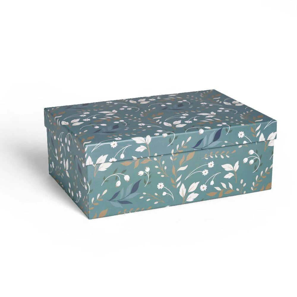 Boite carton décorée 48x33,5xH16cm - 2 modèles