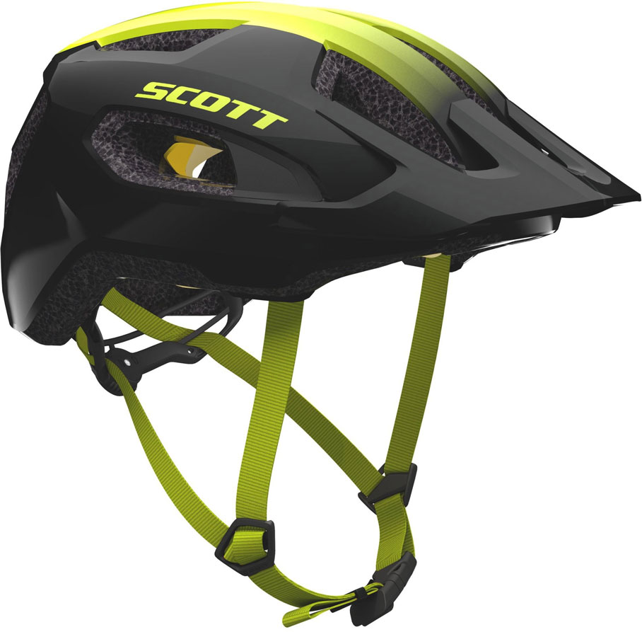Scott Supra Plus Cykelhjelm Black/Radium Yellow