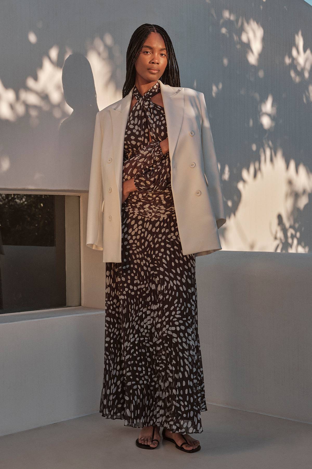 KarenMillen Blazer Ajusté À Double Boutonnage Avec Manches Froncées