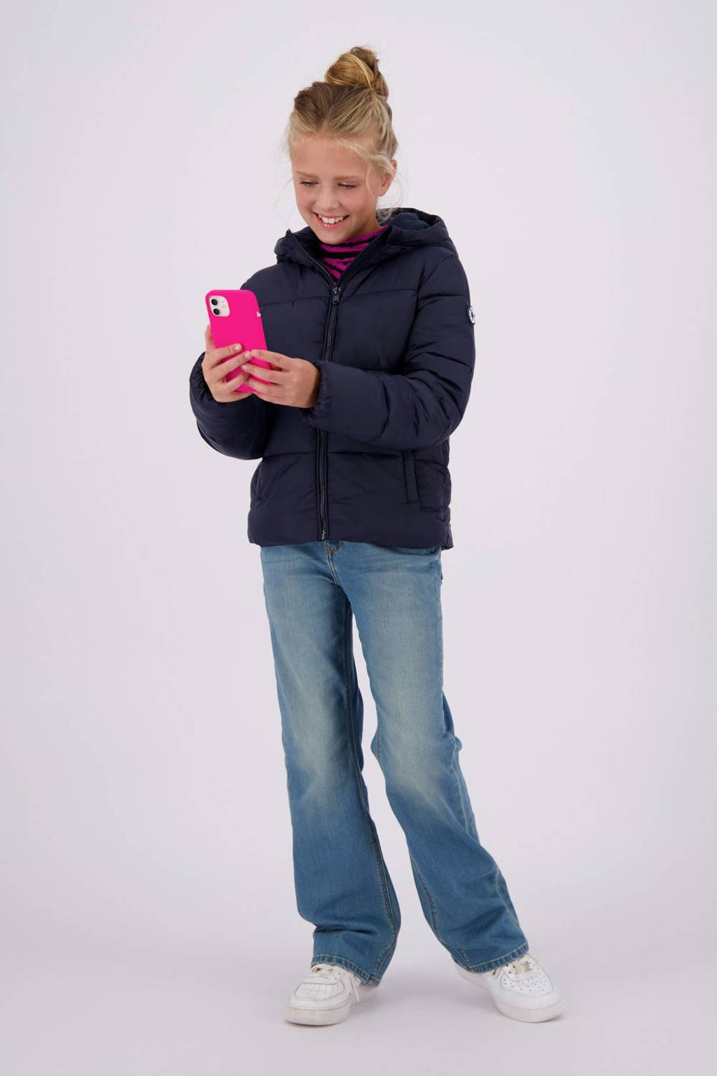 Vingino gewatteerde winterjas Tanna diep donkerblauw